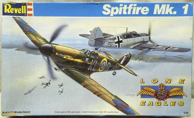 Revell 1/32 Supermarine Spitfire Mk. 1, 4555 plastic model kit